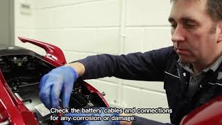 Yuasa Battery Basics 4 Battery Installation [upl. by Sirob]