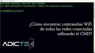 Como encontrar las contraseñas WiFi de todas las redes conectadas con el CMD [upl. by Htehpaj21]