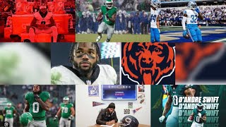 DAndre Swift signs to the bears 🤯🤯😱😱 [upl. by Ahsier145]