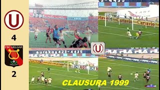 Universitario 4 vs Melgar 2  Resumen  1999  Goles Chemo Pajuelo Esidio y Cantoro ⚽ [upl. by Gnak]