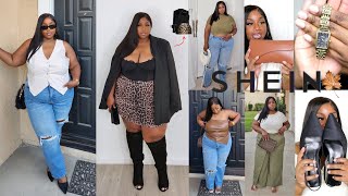 Shein ALWAYS Come Throughh Early FALL Shein Haul plus size  SameFitDoneThick [upl. by Benco728]