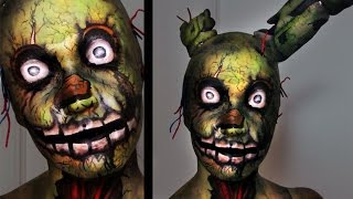 Springtrap  Five Nights at Freddys 3  Makeup Tutorial [upl. by Nnylannej594]