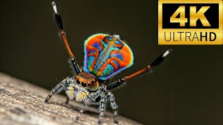 WORLDS MOST FASCINATING ANIMALS quotPeacock Spider When Nature Creates a Masterpiecequot [upl. by Leonardi]