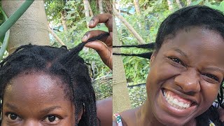 How I grow my 4c natural hair using protective hairstyles Products I use to grow long natural hair [upl. by Teodorico]