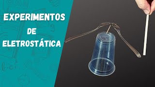 6 Experimentos de eletrostática  Eletrização por atrito [upl. by Asilanna]