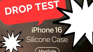 iPhone 16 original Apple silicone case DROP TEST [upl. by Eelnyl]