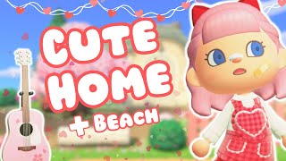 VALENTINES FAIRY CORE TOWN CORE ISLAND  ACNH VILLAGER HOUSE BUILD  ANIMAL CROSSING NEW HORIZONS [upl. by Carolann]