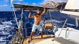 Hand Steering to the Southern Cross Passage to Brazil Pt 1 Sailing Vessel Delos Ep 165 [upl. by Julio985]