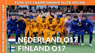 EUFA O17 Eliteronde  Samenvatting Nederland O17  Finland O17 zaterdag 23 maart 2024 [upl. by Nnayllas]