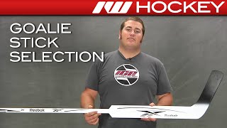 How to Select a Hockey Goalie Stick [upl. by Edahc807]