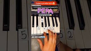 Pelas Y Agua Pa La Seca Tutorial Piano Easy Foryou Share fyp short viral music [upl. by Lefton960]