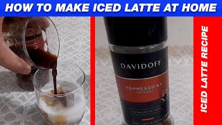 Iced Latte How To Make Iced Latte At Home Easy  Iced Latte Recipe At Home  Iced Coffee [upl. by Rai]