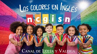 Los colores en inglés con Lucía y Valeria  Educational video 🟡🟢🟣 🇬🇧 [upl. by Musa]