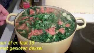 Ribollita Italiaanse maaltijdsoep met boerenkool [upl. by Yelik]