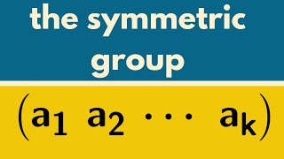 Abstract Algebra  The symmetric group and cycle notation [upl. by Yelrac371]