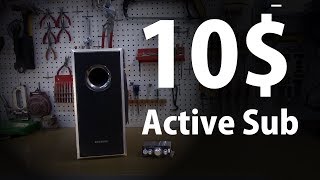 DIY 10 Active Subwoofer [upl. by Laeahcim319]