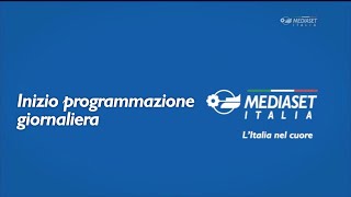 Mediaset Italia  Inizio programmazione giornaliera con bumper in loop mattutino [upl. by Balough969]