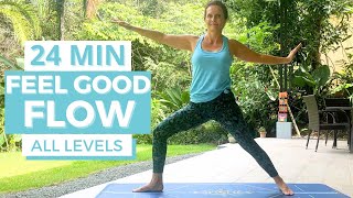 25 Minute Full Body Yoga Flow Easy Vinyasa Class Suitable For All Levels [upl. by Lezlie486]