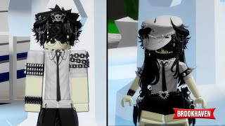 couple emo outfit brookhaven boy x girl [upl. by Negam]