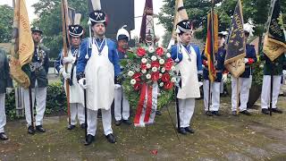 Schützenfest in Grevenbroich Kapellen 2024  Gefallenenehrung und grosser Zapfenstreich am 262024 [upl. by Singband]