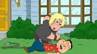 FAMILY GUY CHRIS BEATS UP QUAGMIRE [upl. by Gleda]