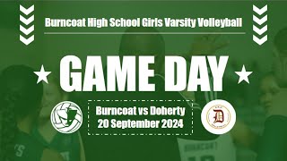 Burncoat Highschool v Doherty Memorial High School Girls Varsity Volleyball 92224 [upl. by Olsson]