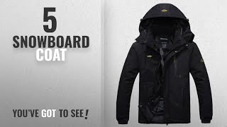 Top 10 Snowboard Coat 2018 Wantdo Mens Waterproof Mountain Jacket Fleece Windproof Ski Jacket [upl. by Eelydnarb]