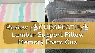 Review 👍CHEAPEST👍 Lumbar Support Pillow Memory Foam Cushion Adjustable Ergonomic Back Pain Sup [upl. by Tnahsarp39]