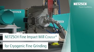 NETZSCH Impact Mill Condux with pin discs counter rotating design for cryogenic grinding [upl. by Noitsirhc]