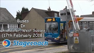 HD Buses In Chichester 17th February 2014 [upl. by Iddet708]