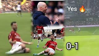 Madness🔥 Bruno Fernandes late goal for Man United vs Fulham seals the win [upl. by Gross]