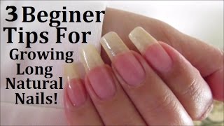 How To Grow Long Nails 3 Beginer Tips [upl. by Casi172]