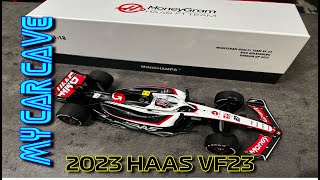 2023 HAAS VF23 driven by Nico Hulkenburg in 118th by Minichamps [upl. by Agnella]