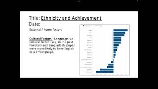 Ethnicity and achievement in education GCSE sociology [upl. by Andromache]