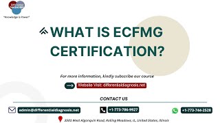 WHAT IS ECFMG CERTIFICATION  USMLE STEPI  STEPII CK  IM amp FM RESIDENTS  PA amp NPs [upl. by Arualana]