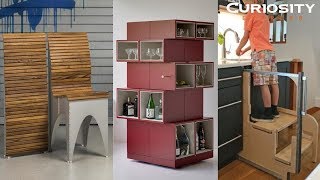 MUEBLES INCREÍBLES E INGENIOSOS PARA AHORRAR ESPACIO [upl. by Nelyt]