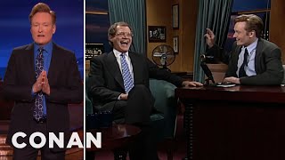 Conan Says Thank You To David Letterman  CONAN on TBS [upl. by Alleirbag509]