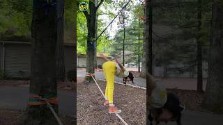 Can I balance on a slack line shorts slackline [upl. by Atims]