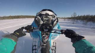 Skidoo Summit 600R 146”  Donuts amp wheelies [upl. by Ainimreh]