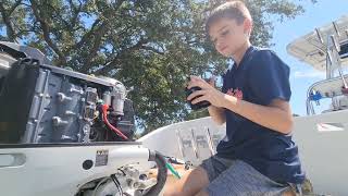 How To Change Suzuki 300 Oil Can a kid do it [upl. by Yerfdog63]