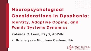 Neuropsychological Considerations in Dysphonia [upl. by Darra]