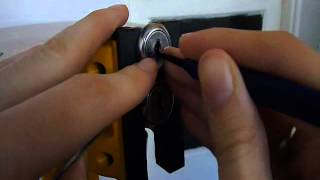 Picking 2 double sided wafer cam locks [upl. by Baruch]