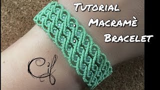 Tutorial Bracciale Macramè Onde [upl. by Ochs]