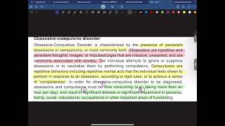 Obsessive Compulsive Disorder introduction [upl. by Hgielrahc771]