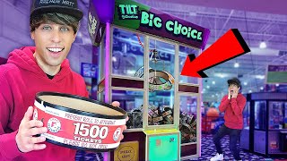 AMAZING 3 in 1 GRAB on HUGE Claw Machine BIG WIN [upl. by Alleb]