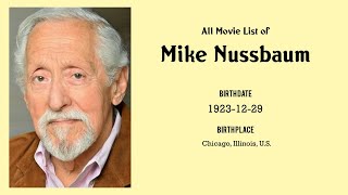 Mike Nussbaum Movies list Mike Nussbaum Filmography of Mike Nussbaum [upl. by Cilegna]