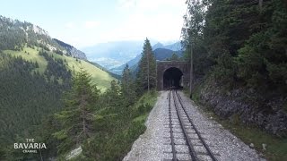 Cog Railway Zahnradbahn from Mount Wendelstein to the InntalValley 4k [upl. by Merdith]