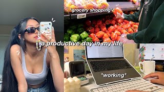 DAILY VLOG  8 AM productive day in my life as a college student  working amp adulting 🧺 [upl. by Eibob]