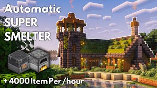 Minecraft SUPER SMELTER Tutorial 121  MINECRAFT TUTORIAL [upl. by Kciv]