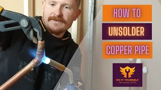 How To DESOLDER Copper Pipe and RESOLDER Copper Fittings [upl. by Ruscio]